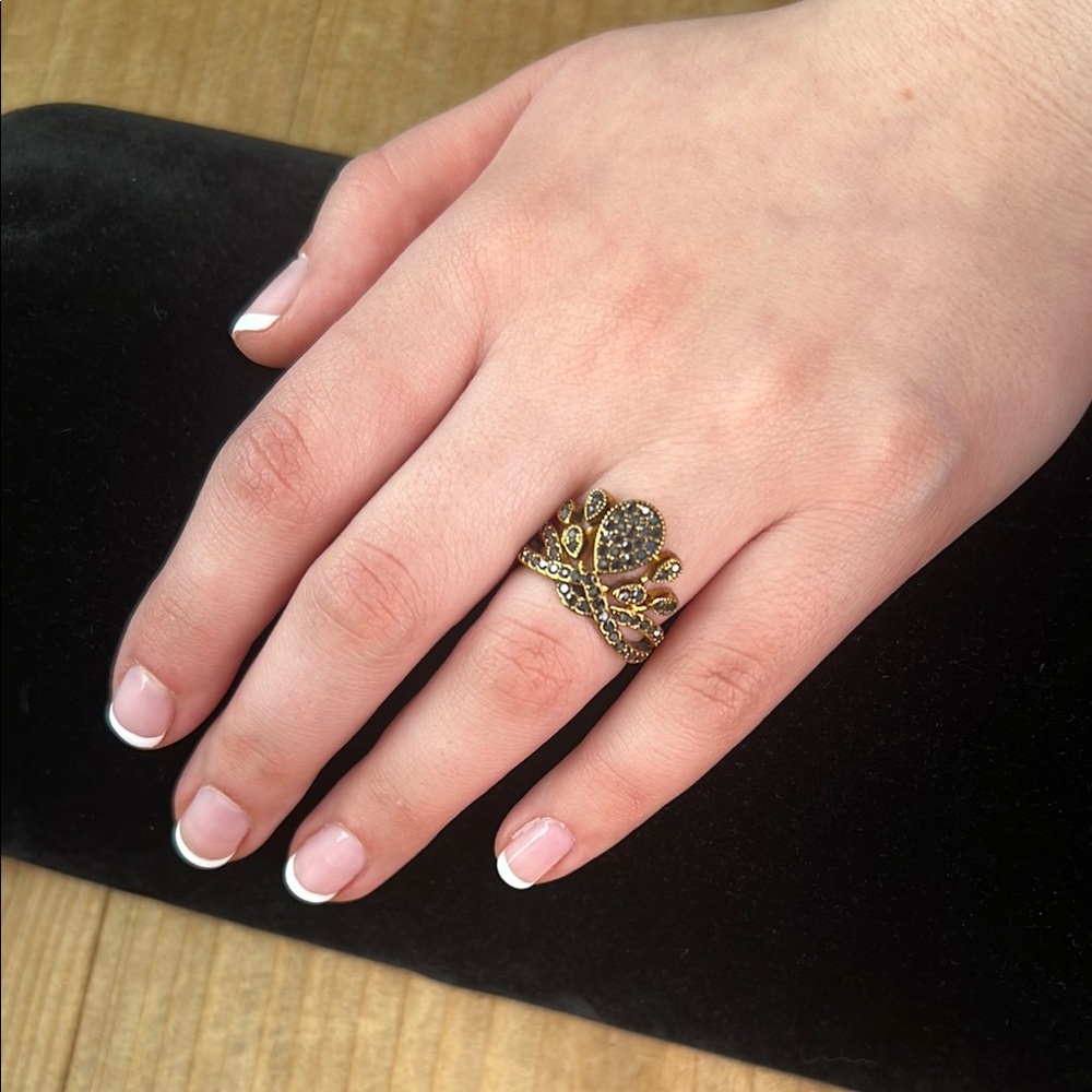 Elegant Gold-Tone Statement Ring